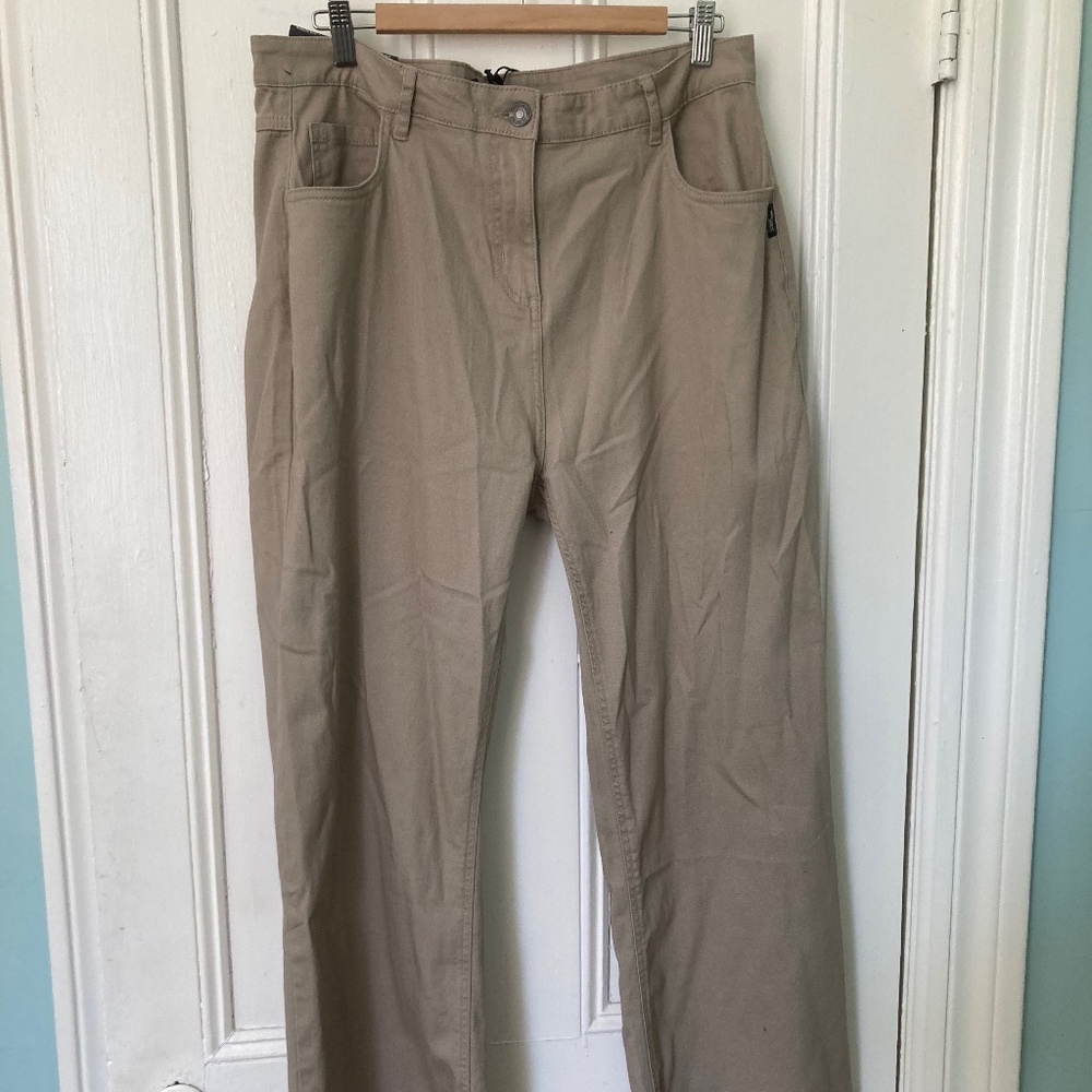 Silver Jeans Ashley Khaki Chino Wide Leg Pants NWT